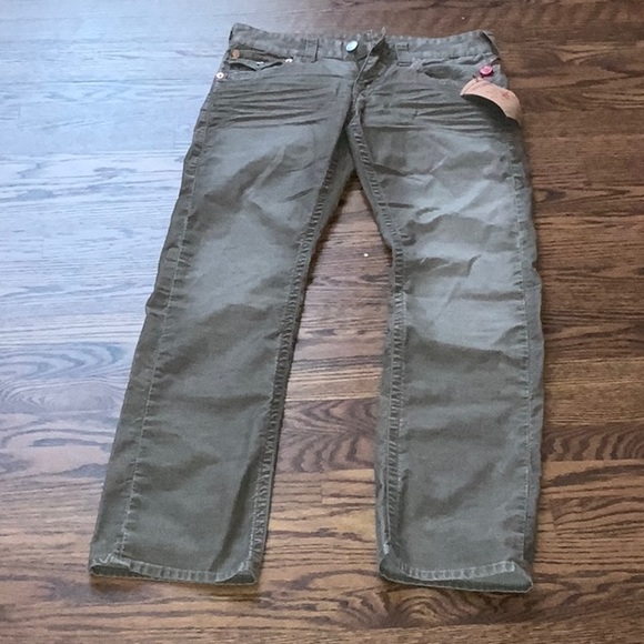 NWT True Religion Brand Jeans Green Corduroy Pants for Men - Size 30 - Picture 4 of 11